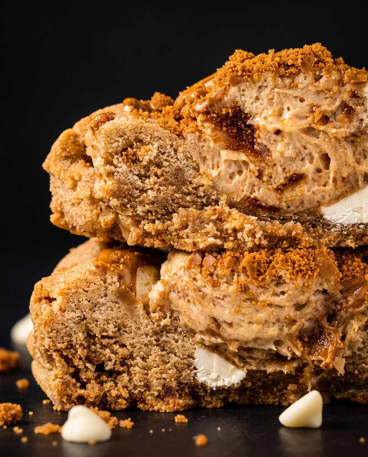 Biscoff Explosion Skillet deep-dish cookie