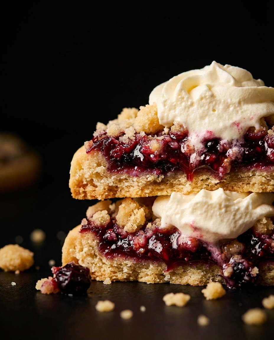 Chilled Berry Crumble deep-dish cookie