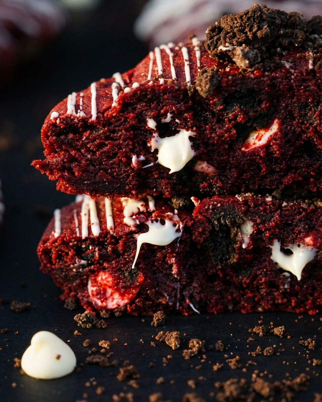 Red Velvet Oreo deep-dish cookie
