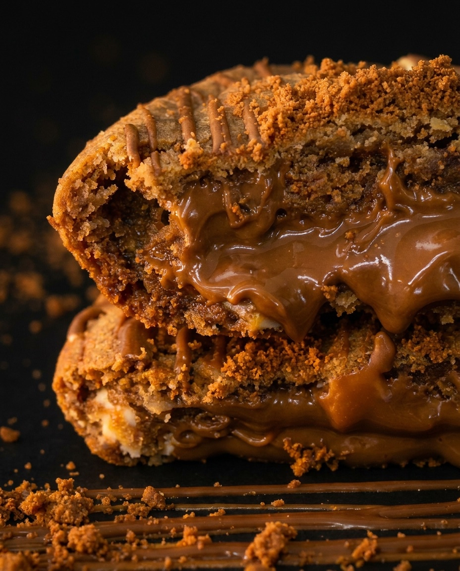 Biscoff Explosion deep-dish cookie