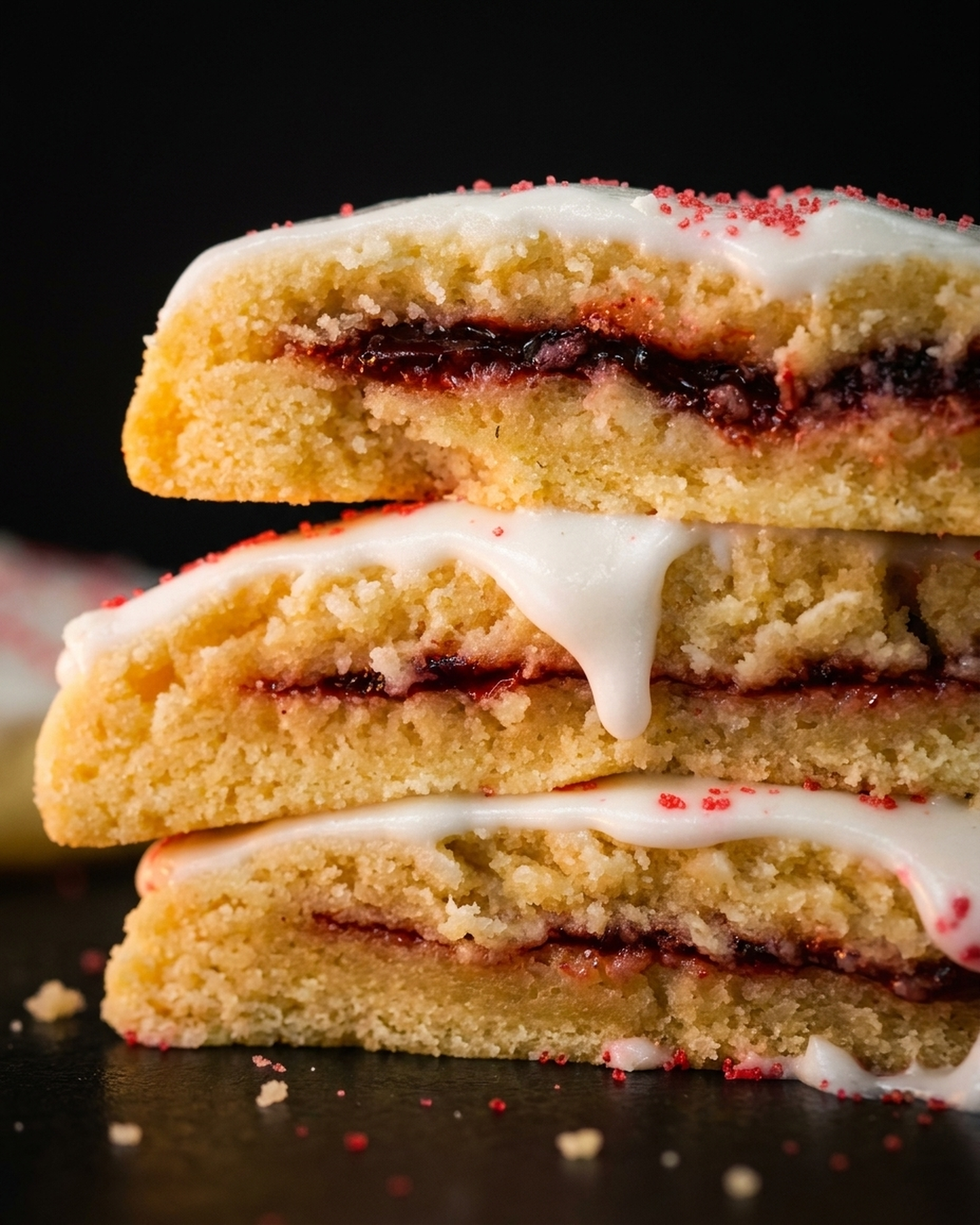 Strawberry Poptart deep-dish cookie