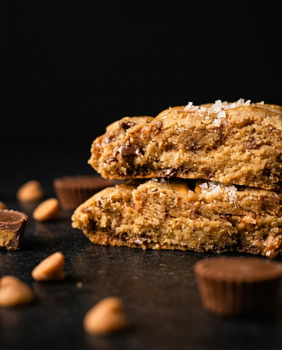 Salted Caramel Reese's deep-dish cookie